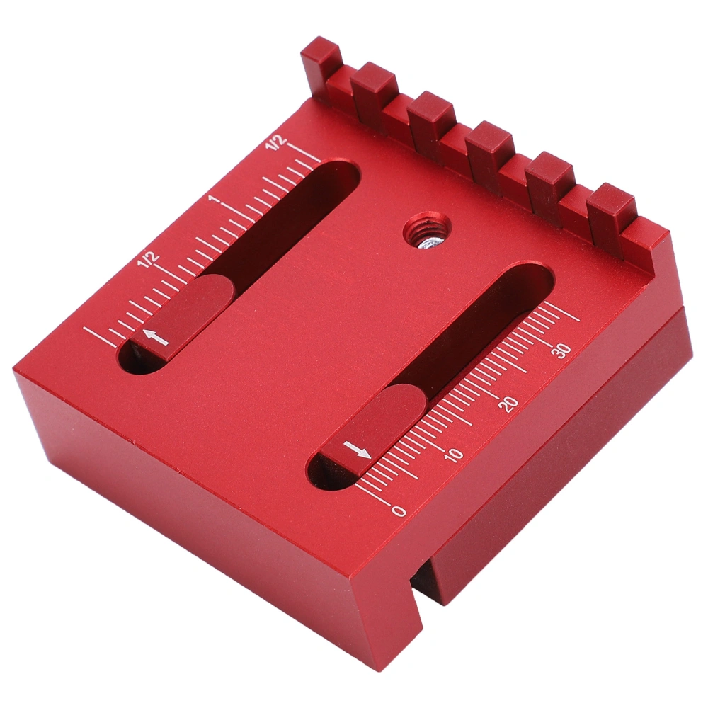 Saw Seam Ruler Aluminum Alloy Woodworking Gap Gauge DIY Width Measuring Tool 0~30mm