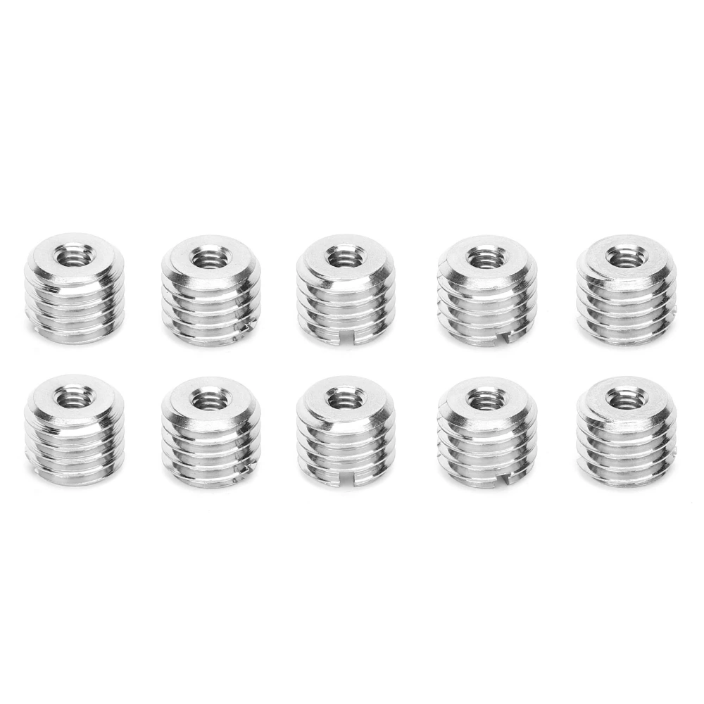 10Pcs Thread Inserts Repair Tool Reducing Nut Male Female Stainless Steel Fastener Hardware