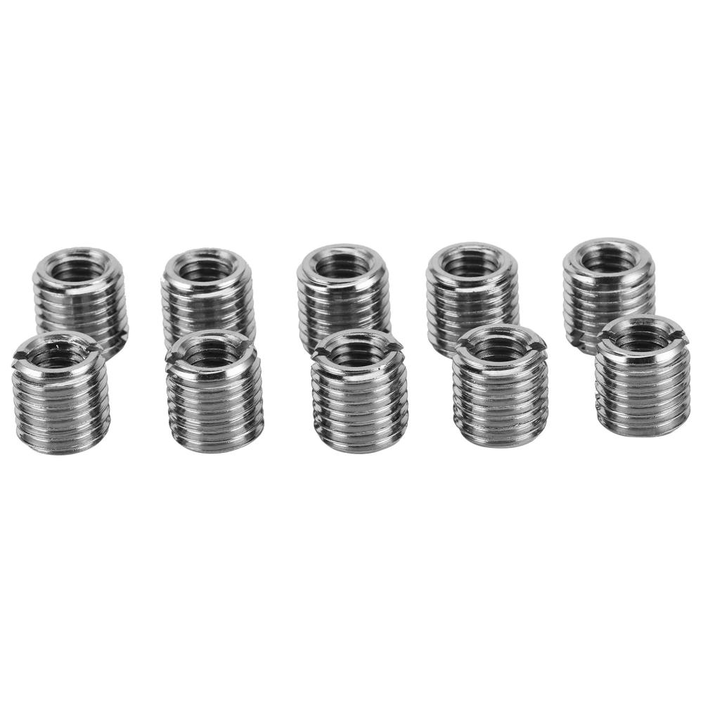 10Pcs Thread Repair Nut Stainless Steel Hardware Accessories M8 x 1.25 M12 x 1.5 12MM