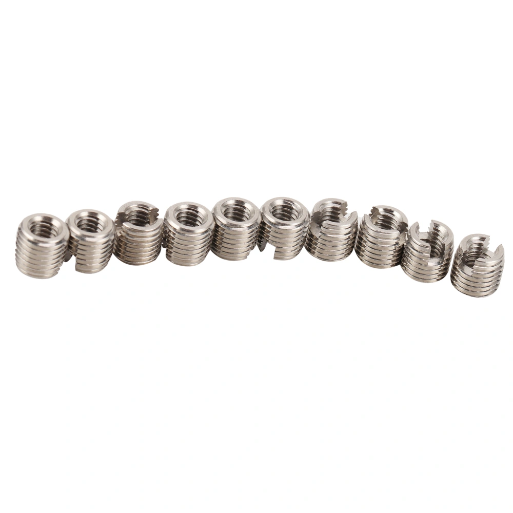 10Pcs Thread Inserts Reducing Nut Repair Tool Male Female Stainless Steel Hardware