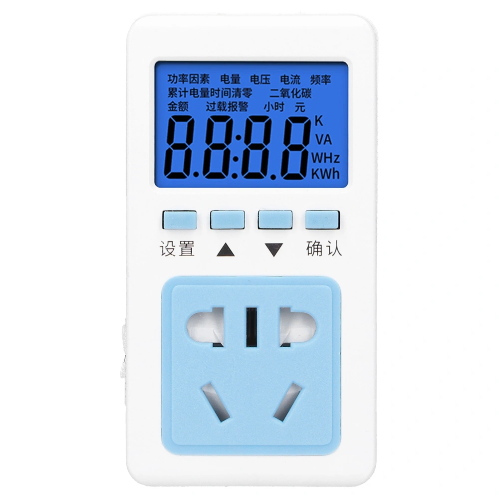 Digital Power Meter Socket for Voltage Tester Electricity Bills Test P06S-10 AU Plug 250V