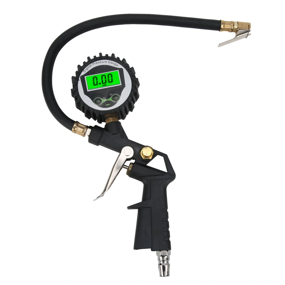 Tire Pressure Gauge Digital Display Handheld Portable Meter Universal Industrial Supplies