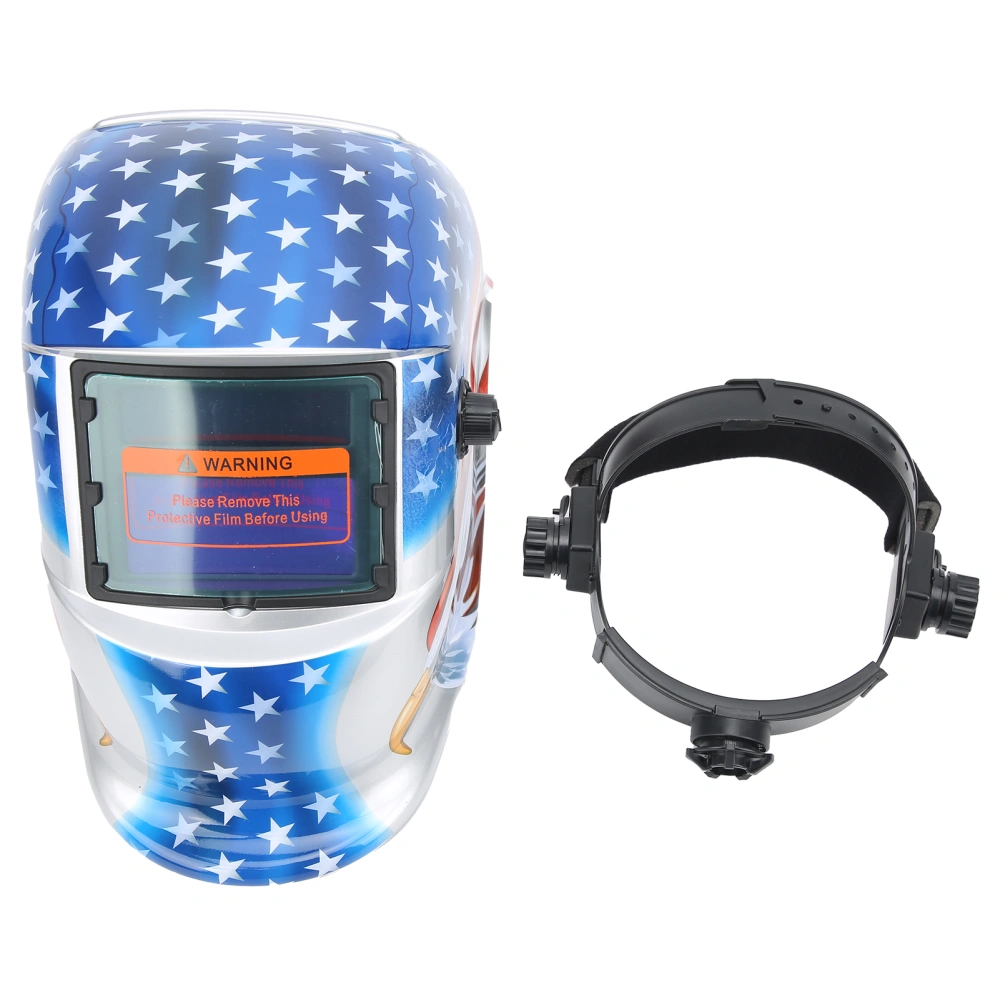 Electric Welding Helmet Solar Power AutoDarkening HeadMounted Protective Cover 20914