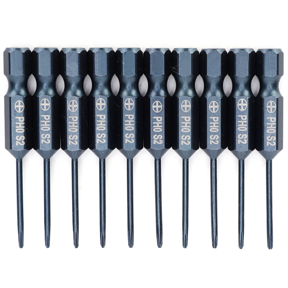 10Pcs Screwdriver Bit Electric Cross Impact Resistance S2 Alloy Steel Hand Tool Hardware