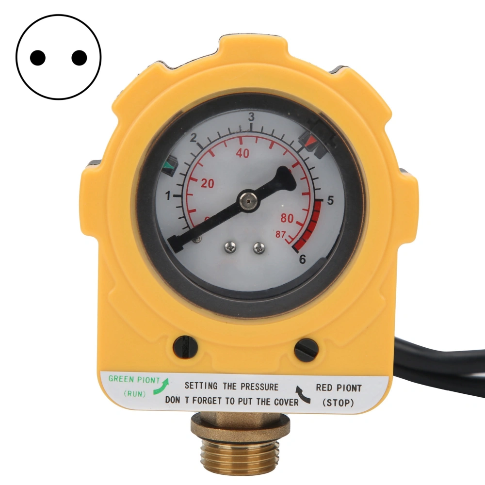 Water Pump Pressure Controller Automatic Electronic Adjustable Switch E06‑1500 30AEU Plug AC220V