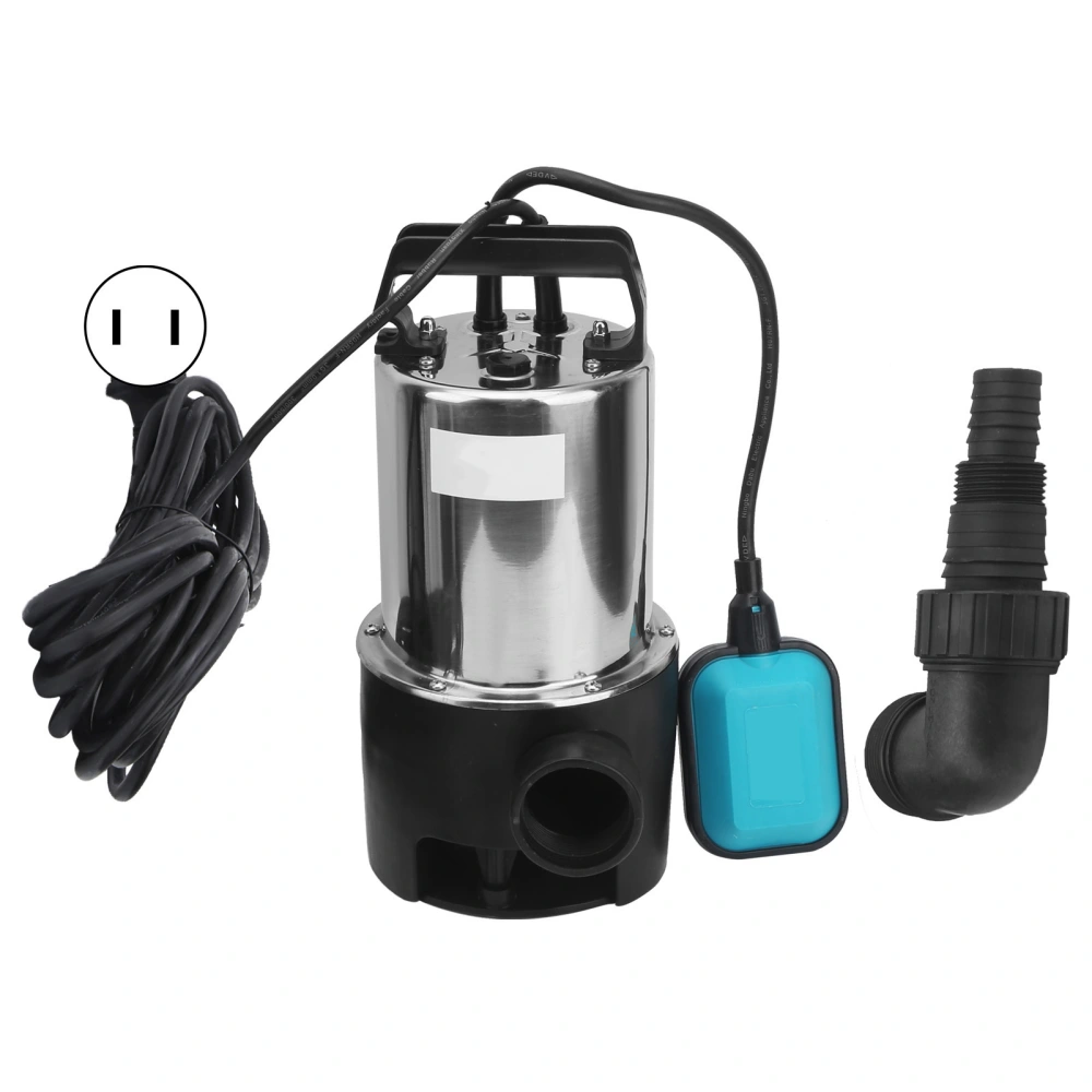 Submersible Water Pump 7 Meters Head 10500L/h 550W for Small Ponds CSP550DINOXUS Plug AC110V