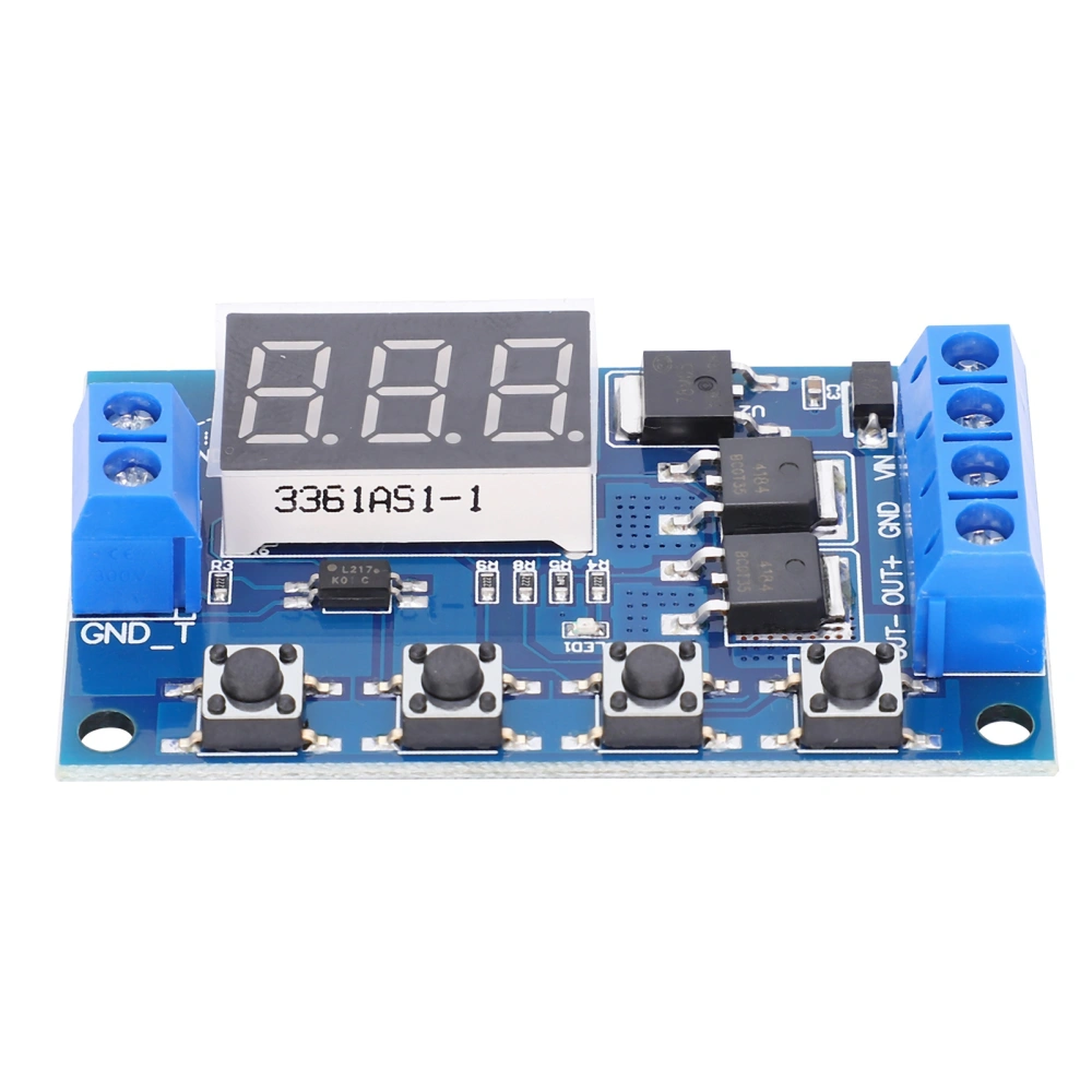 Trigger Cycle Timer Delay Switch Circuit Board Dual MOS Tube Control Module DC 5‑36V