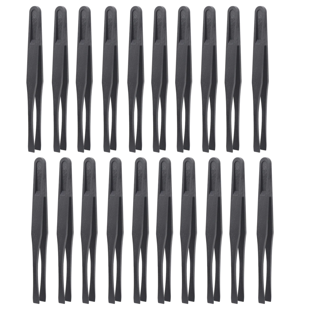 20Pcs Tweezers AntiStatic Carbon Fiber High Temperature Resistance Hand Tools 93308