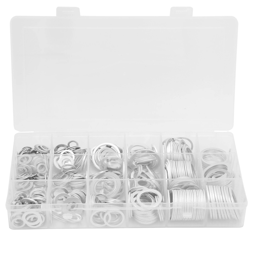 450Pcs Aluminum Washer Set High Temperature Resistance Assortment Industrial Supplies