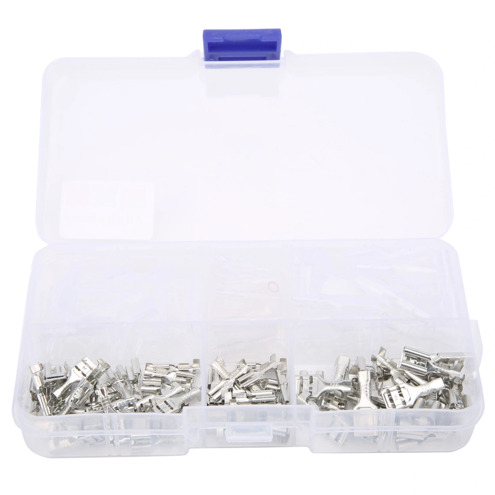 150pcs 2.8/4.8/6.3mm Insulated Crimp Terminals Electrical Wire Connectors Assortment Kit