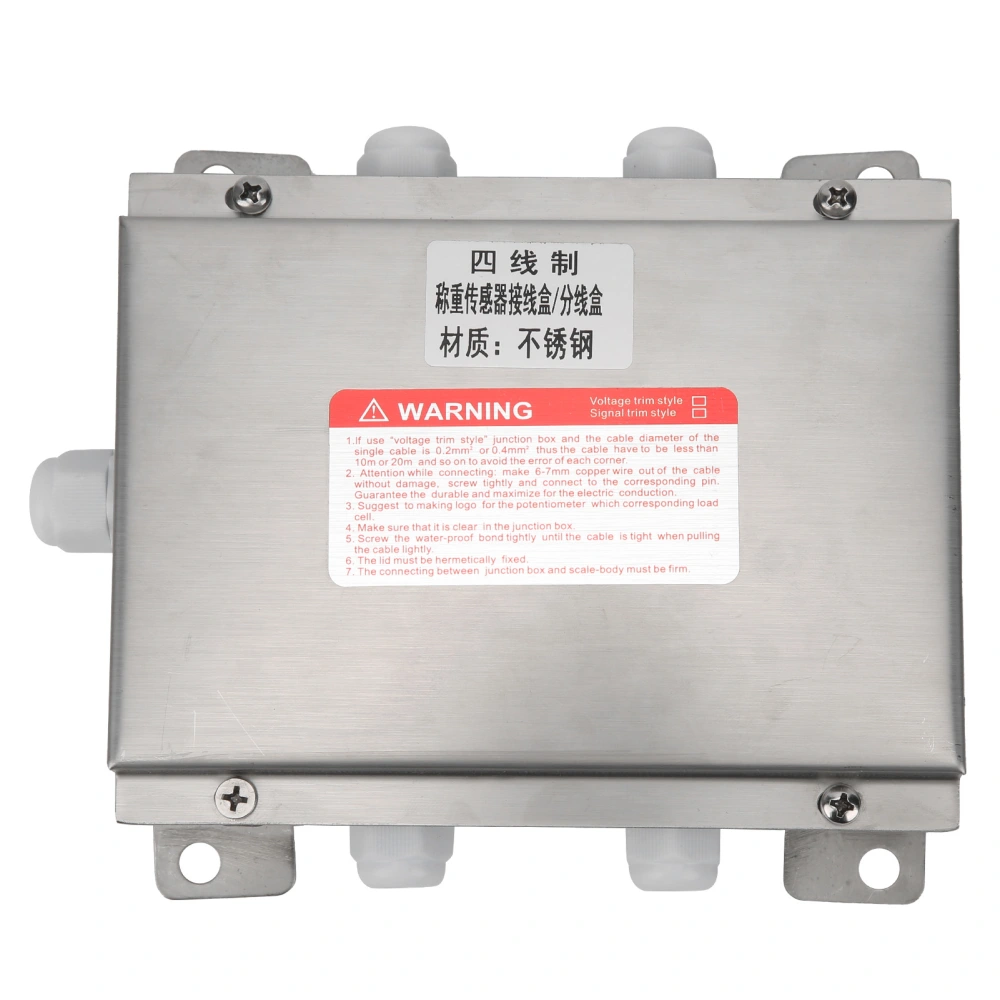 Junction Box Loadometer Terminal Case Stainless Steel Waterproof Industrial Supplies