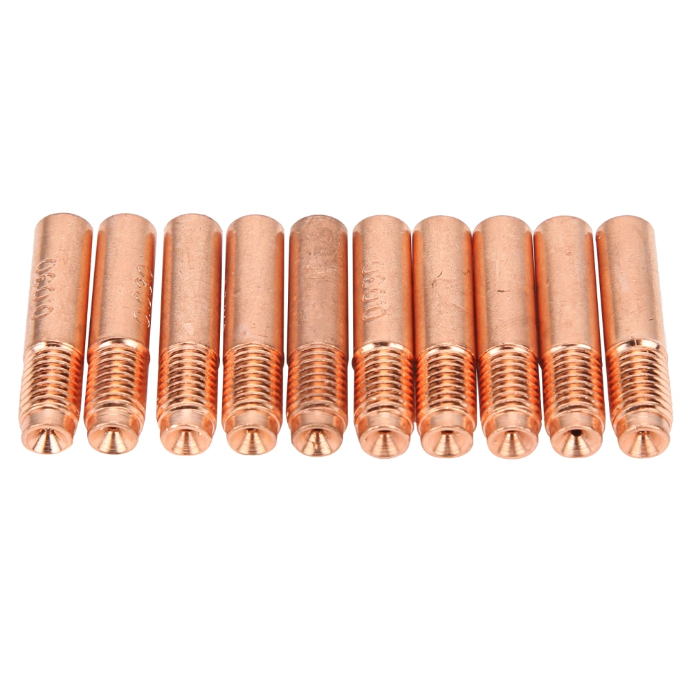 10Pcs Conductive Nozzles Copper MIG Welding Contact Tips Replacement Accessories 0.8mm