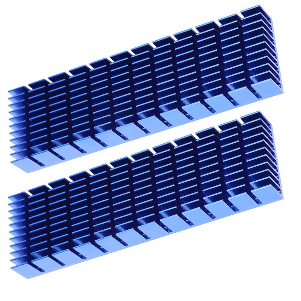 2Pcs Aluminum Heat Sink Cooling Radiator CPU Cooler Industrial Components Royalblue P35x14x120