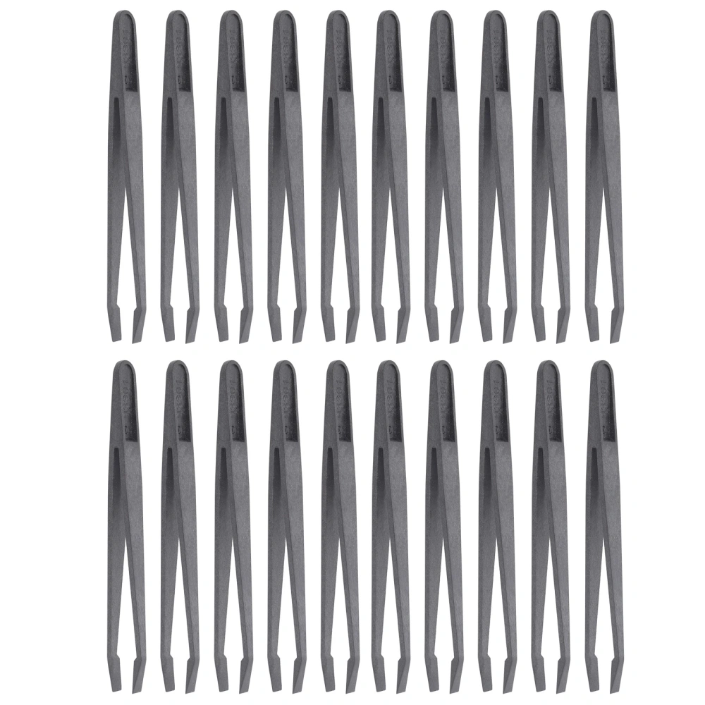 20Pcs AntiStatic Tweezers Carbon Fiber for Watch Phone Electronic Repairing Tools 93301