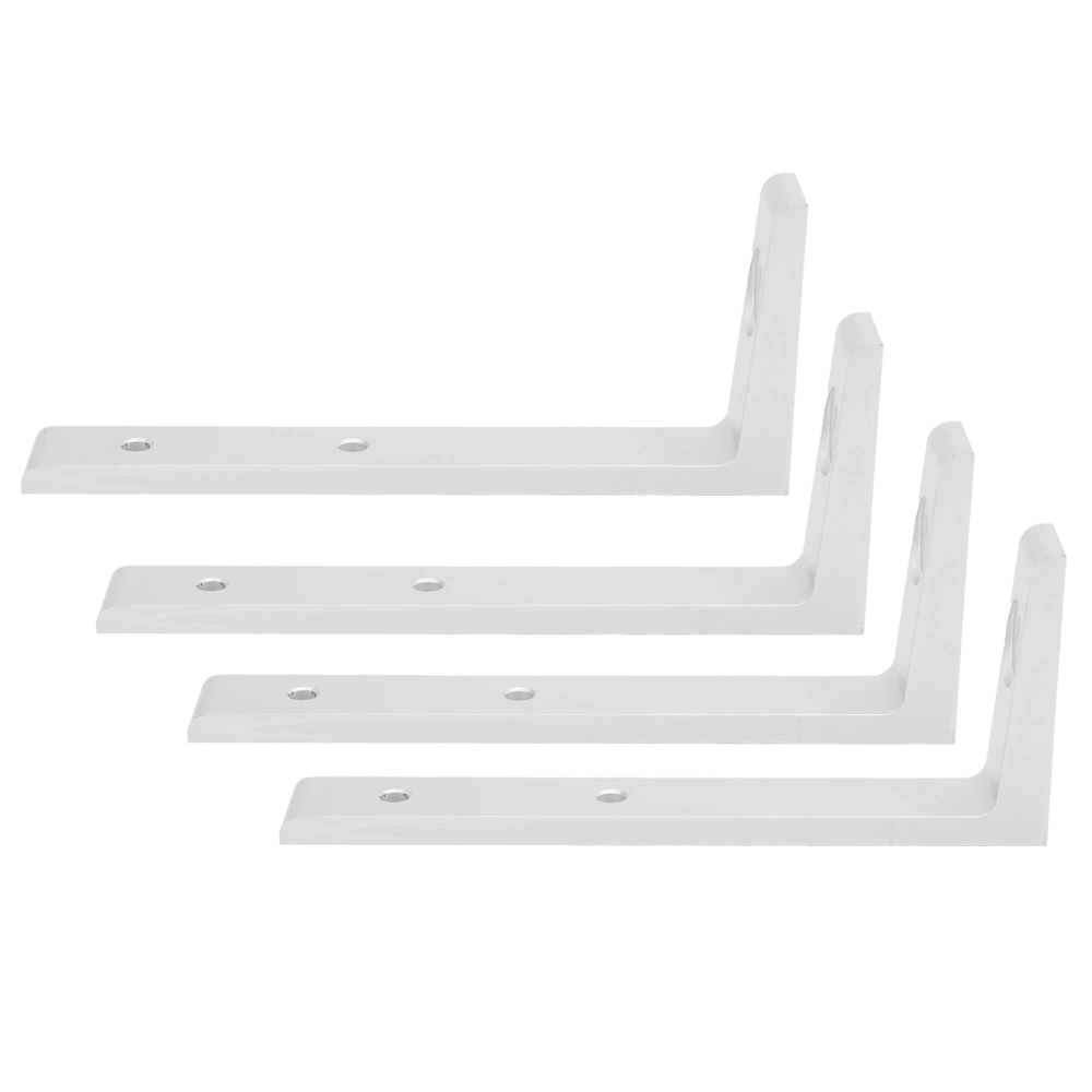 4PCS Corner Braces Aluminum L Shaped Right Angle Support Fixing Repair Brackets Silver2020 Single Groove