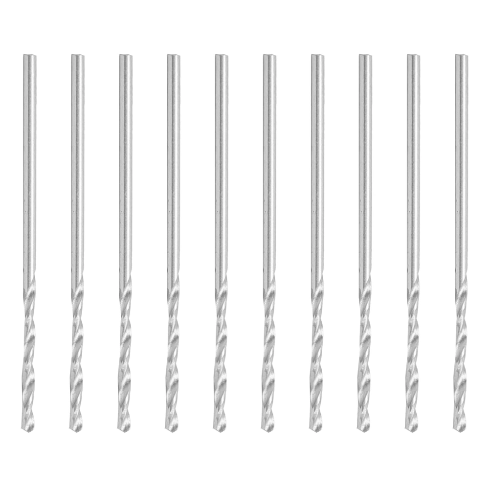 10Pcs Straight Shank Twist Drill Bits for Jewelry Pearl Punch Drilling Machine 1.35mm