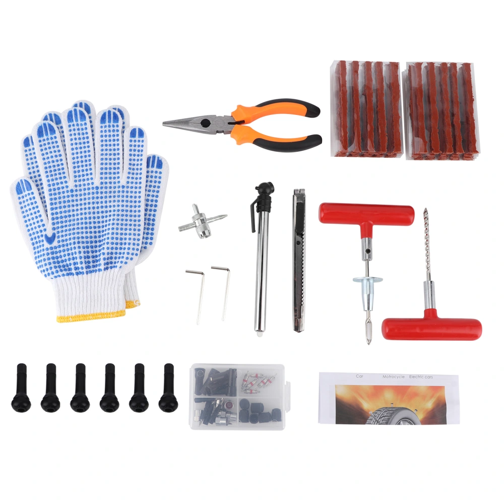 100Pcs Tyre Repair Kit Car Motorcycle Electric Bike Tire Tools Industrial Supplies