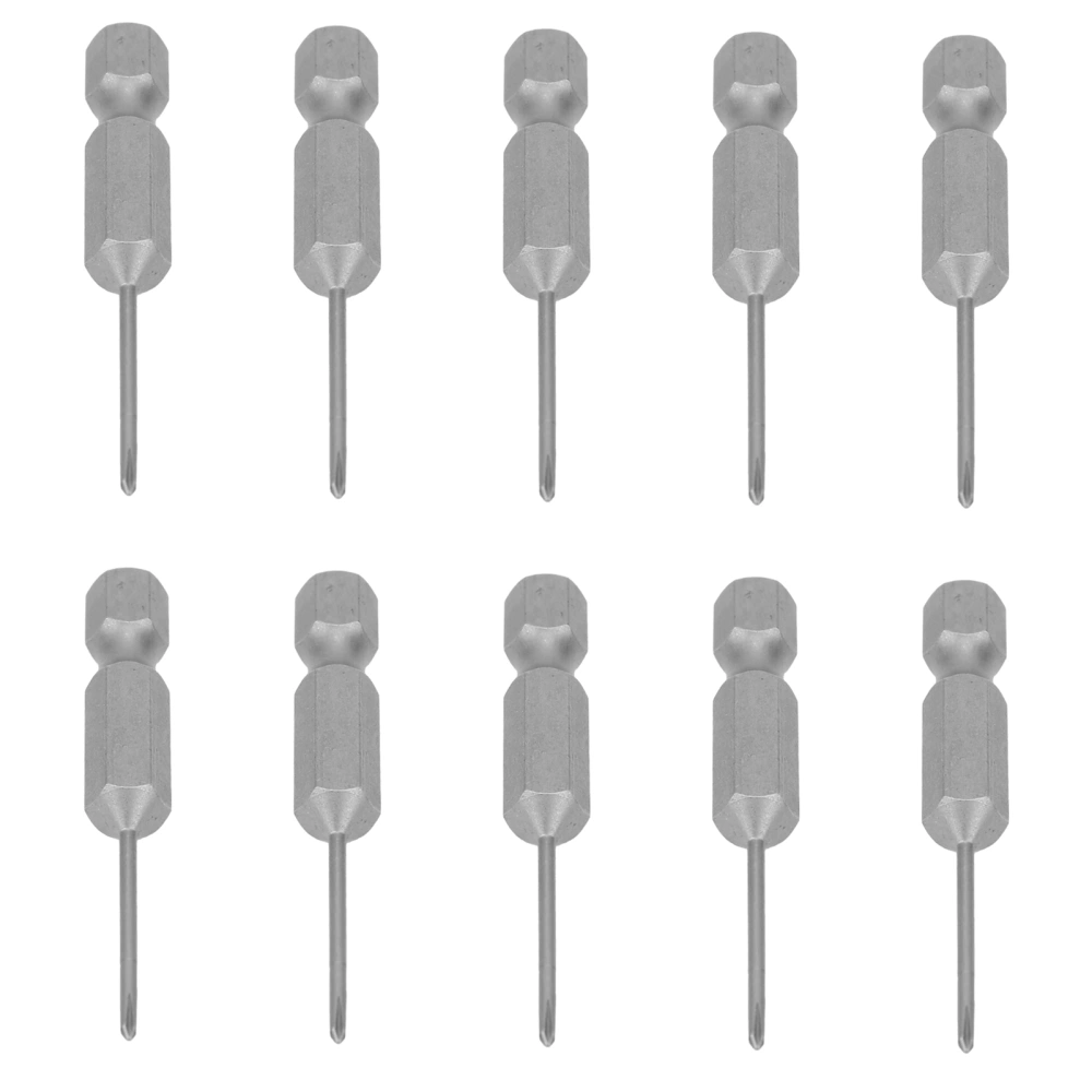 10Pcs Electric Screwdriver Bits Cross Magnetic S2 Alloy Steel Replacement Parts 1.6mm