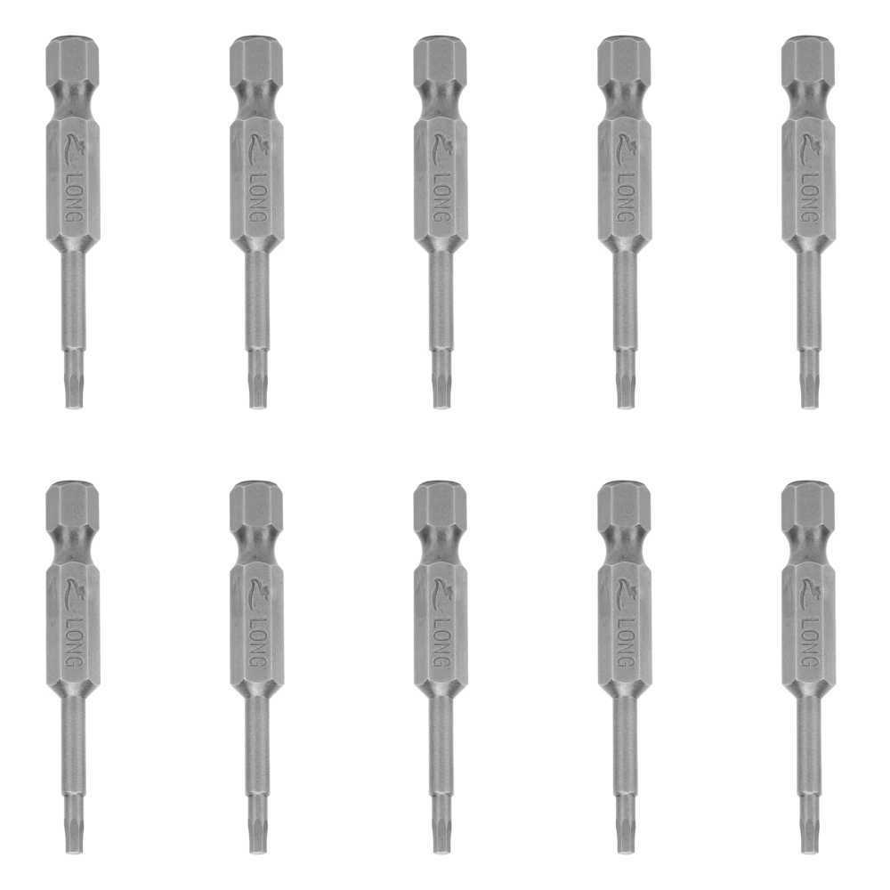 10Pcs Electric Screwdriver Bits Hex Socket Magnetic Hardened Replacement Parts 2mm