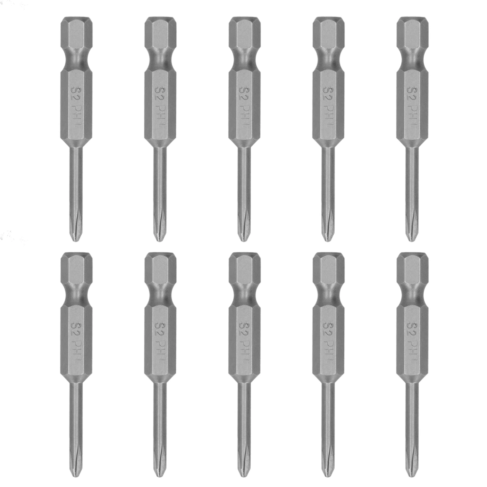 10pcs 3mm Cross Screwdriver Bit with Strong Magnetic Hardened Hand Tool Accessory