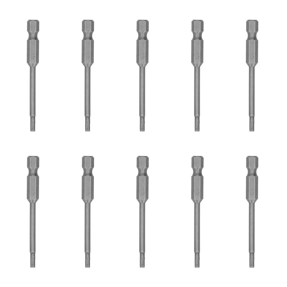 10PCS 2.5mm Hex Scoket Electric Screwdriver Bits Magnetic Head S2 Alloy Steel Hardware Tools