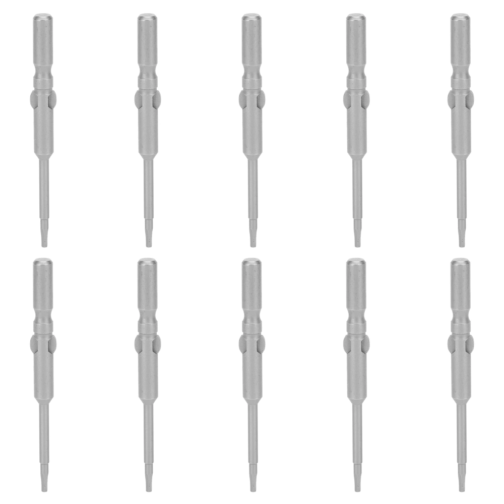 10Pcs Magnetic Head Screwdriver Bits Hex Socket 5mm Shank Industrial Accessories