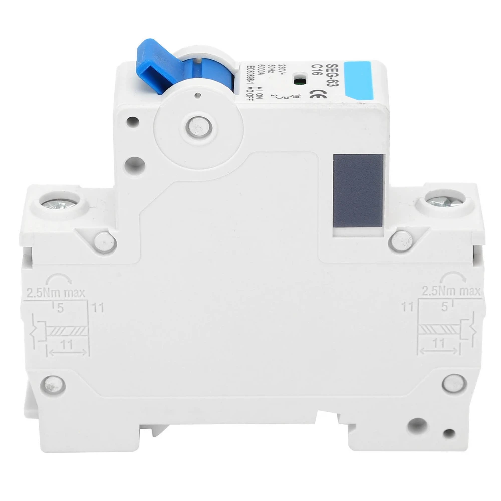 Circuit Breaker DIN Rail Installation Handle Operation Miniature Air Switch SEG-63c16