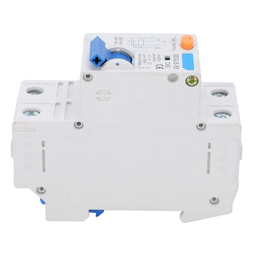 Circuit Breaker Small Plastic Household Air Switch DIN Rail Installation SEGLE‑63 C63