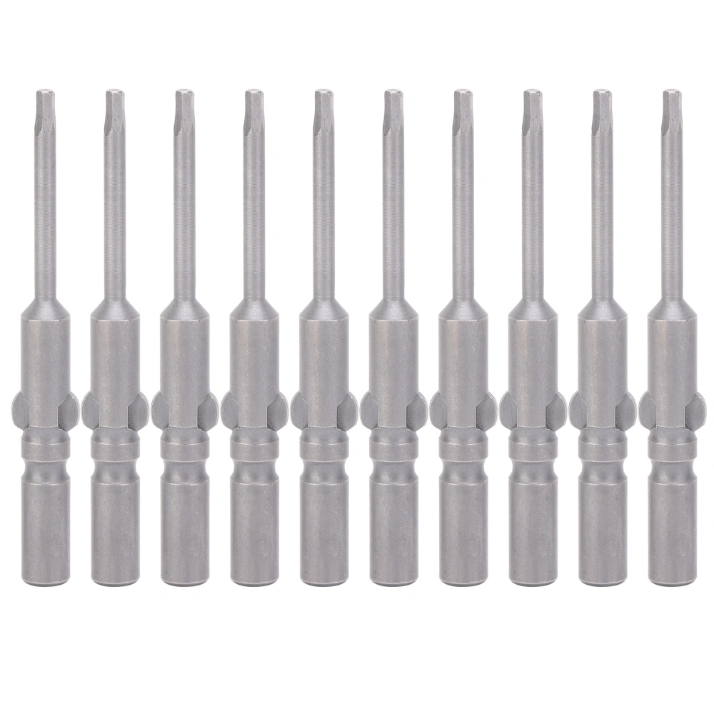 10Pcs Hex Socket Screwdriver Bits Magnetic Head S2 Alloy Steel Industrial Accessories