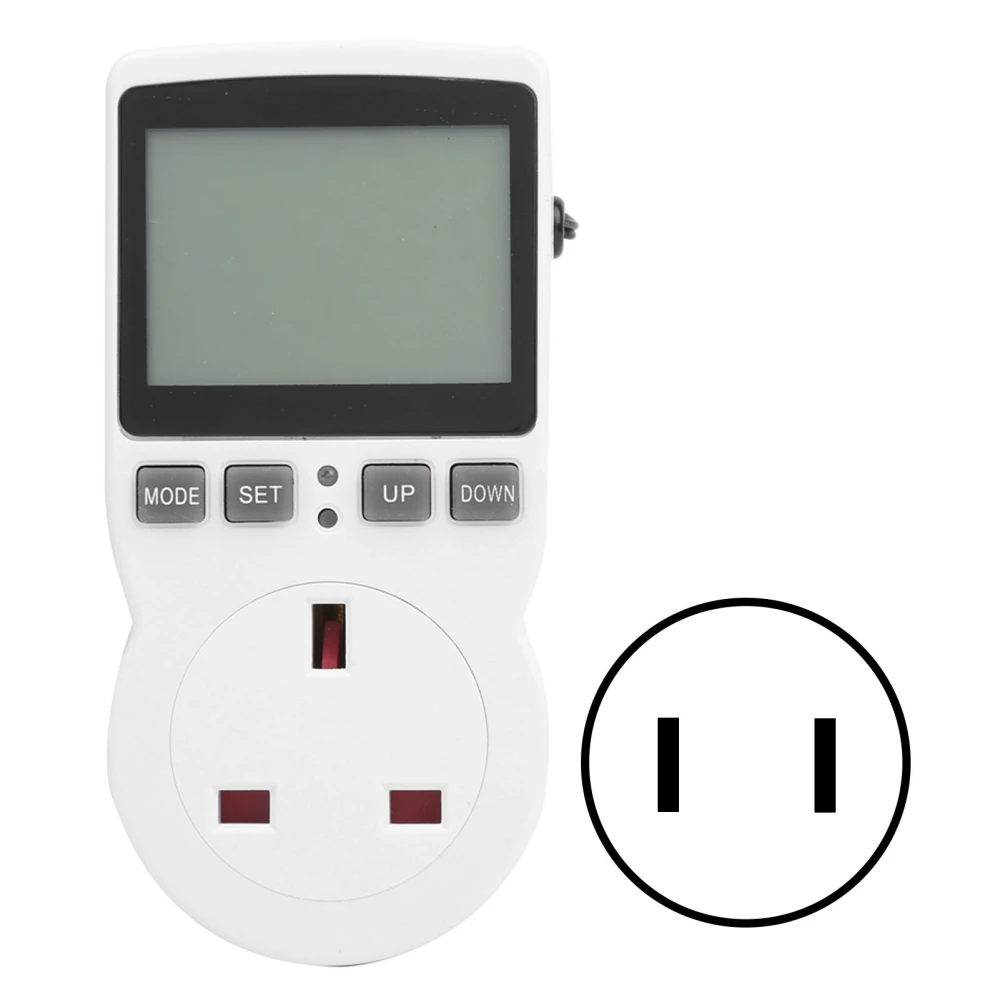 Digital Thermostat Socket Temperature Control with Timer Switch Sensor Probe Heating Cooling Mode AC