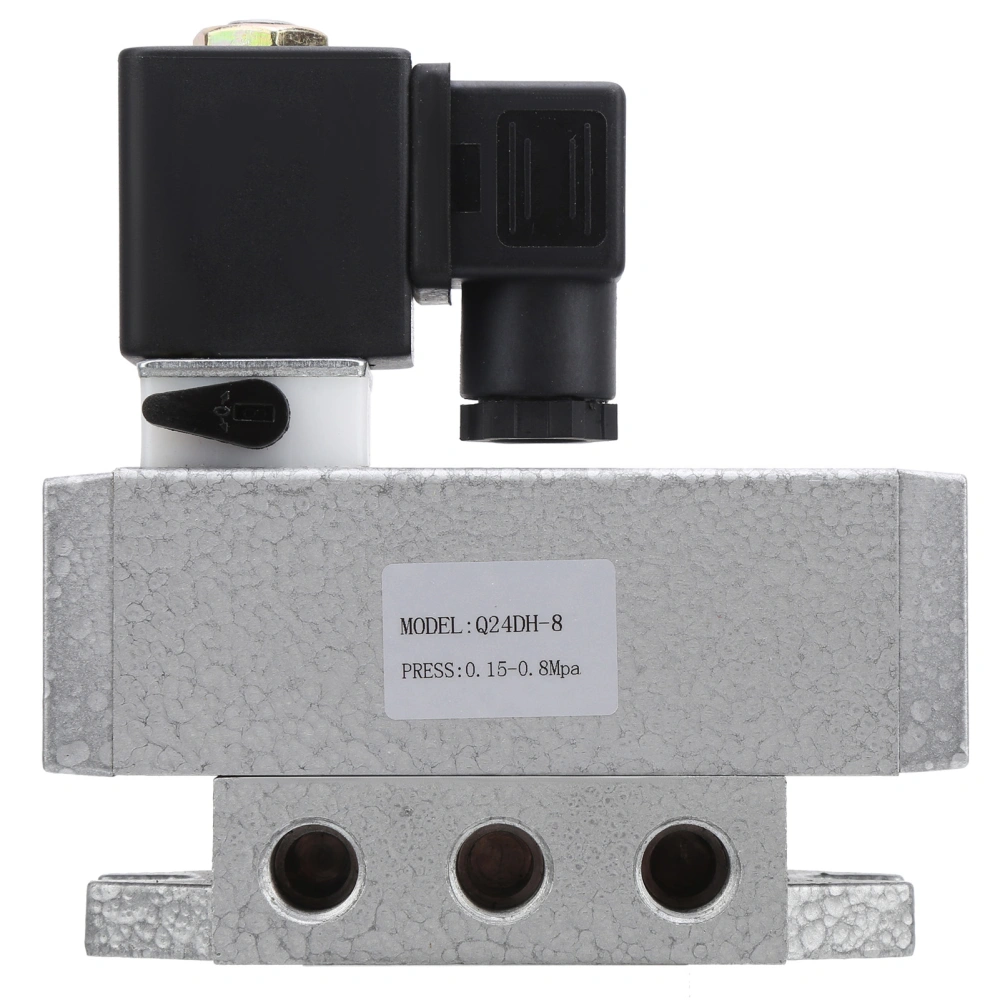 Electric Solenoid Valve G1/4in 2 Position 4 Way Square Single Control Directional Valve Q24DH‑8AC220V