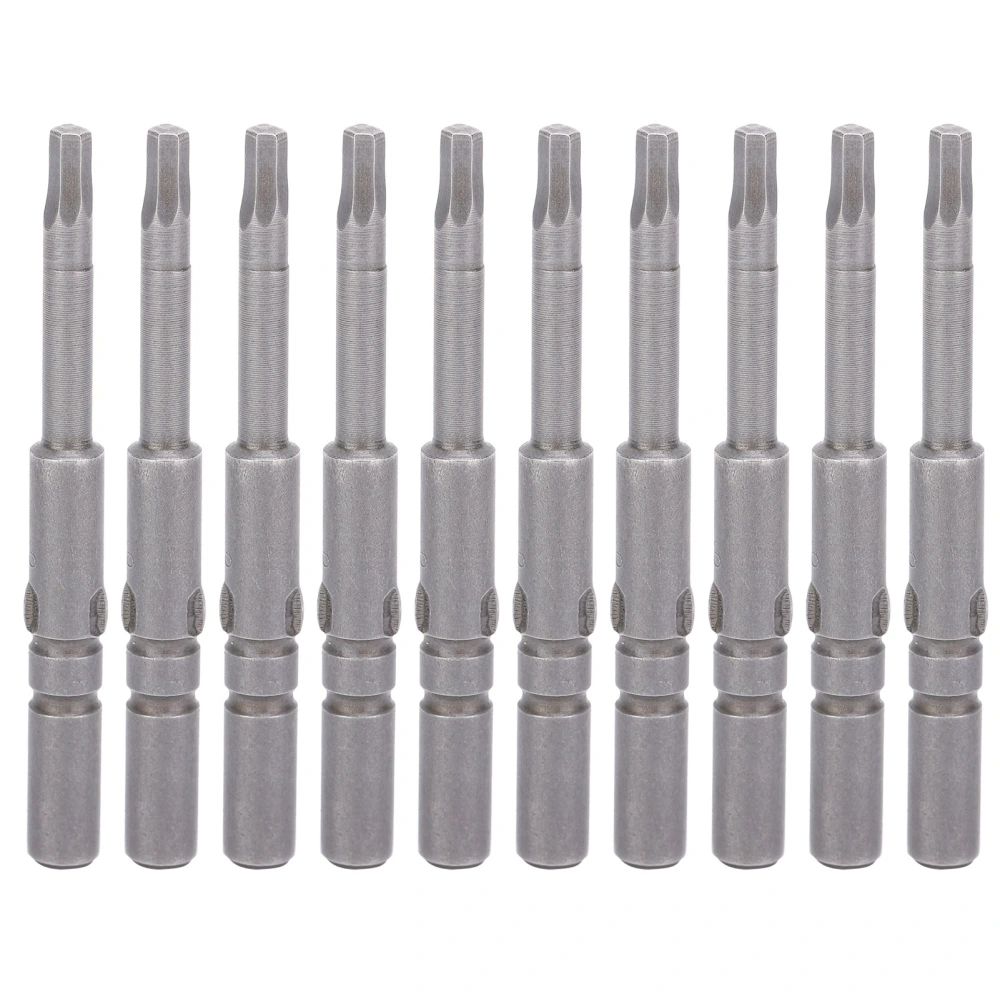 10Pcs Screwdriver Bits Hex Socket Strong Magnetic Tip S2 Alloy Steel Electrician Tool