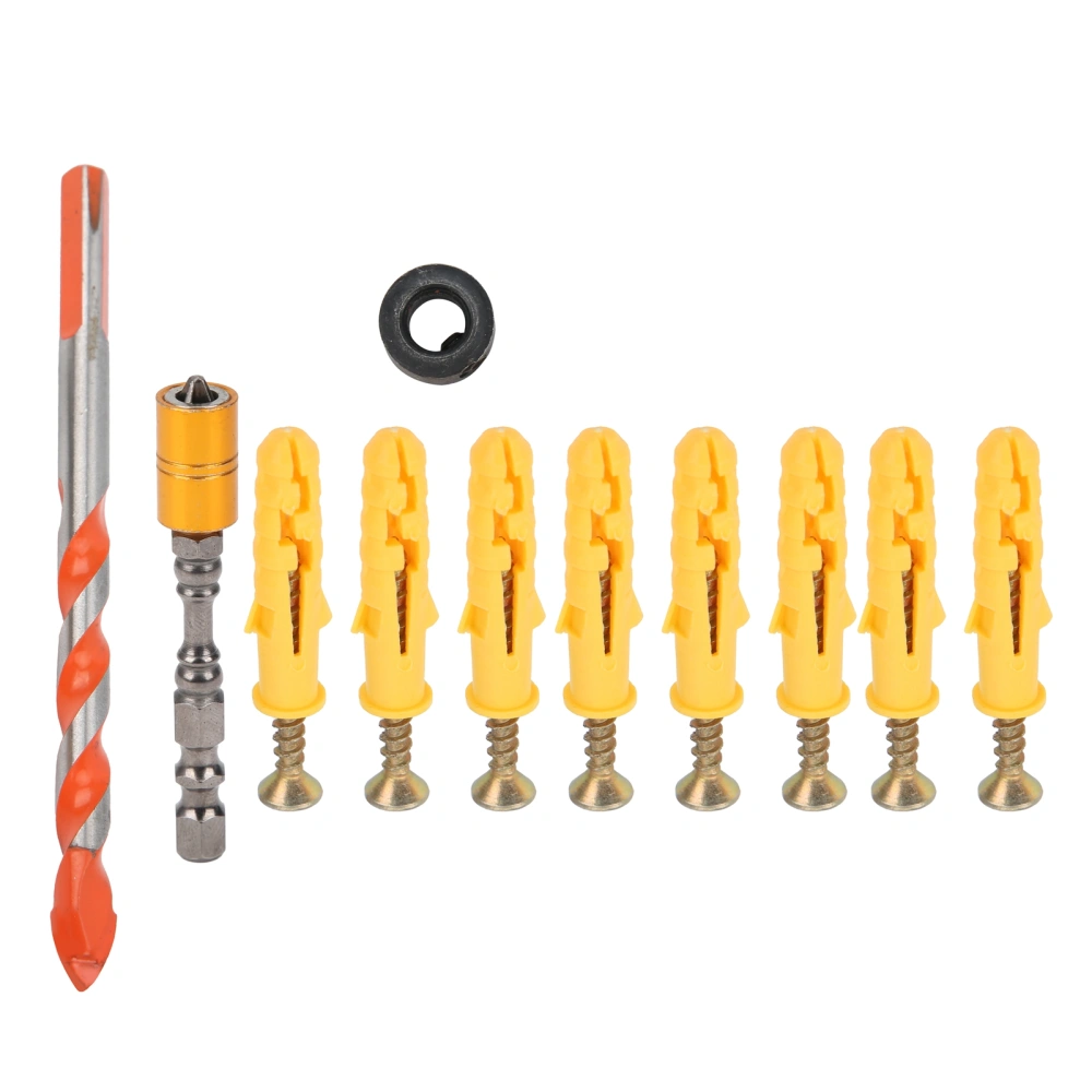 Screwdriver Drill Bit 8mm Wall Saw Drilling Kit Hex Shank Magnetic Hardware Tool