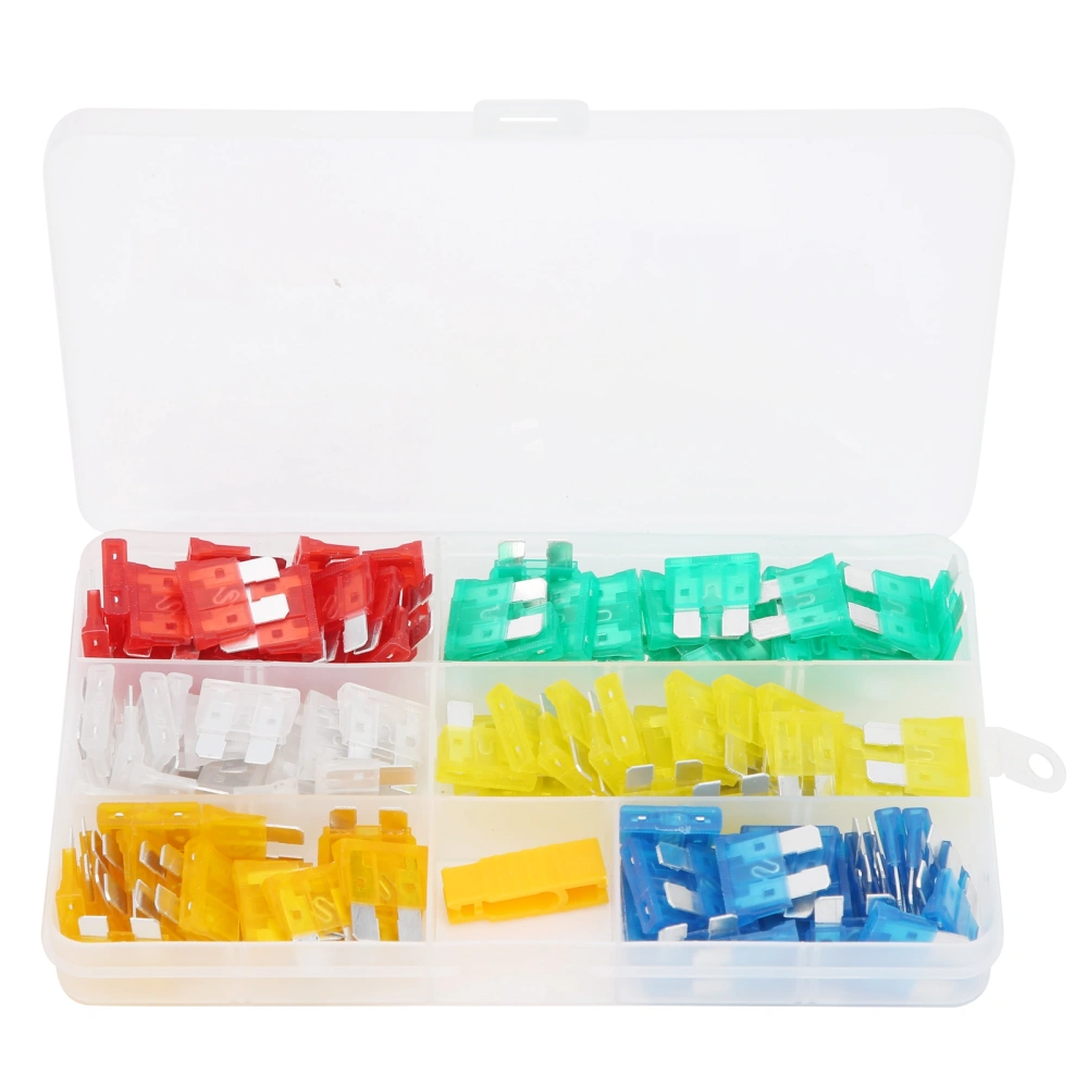 121Pcs Car Blade Fuse Set Medium Insulation Automotive Parts Boxed 5/10/15/20/25/30Amp