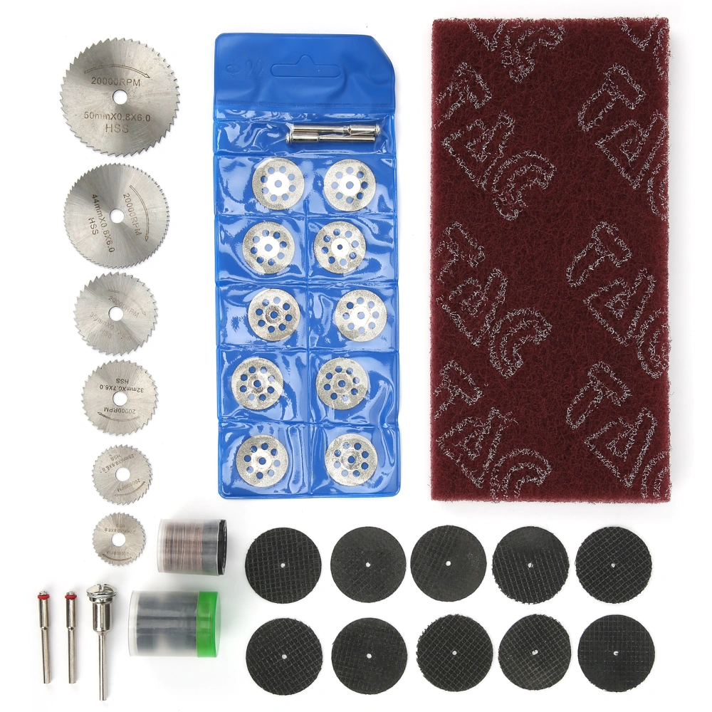 88Pcs Electric Sander Accessories 8‑Hole Saw Blades Sandpaper Grinding Tools Set