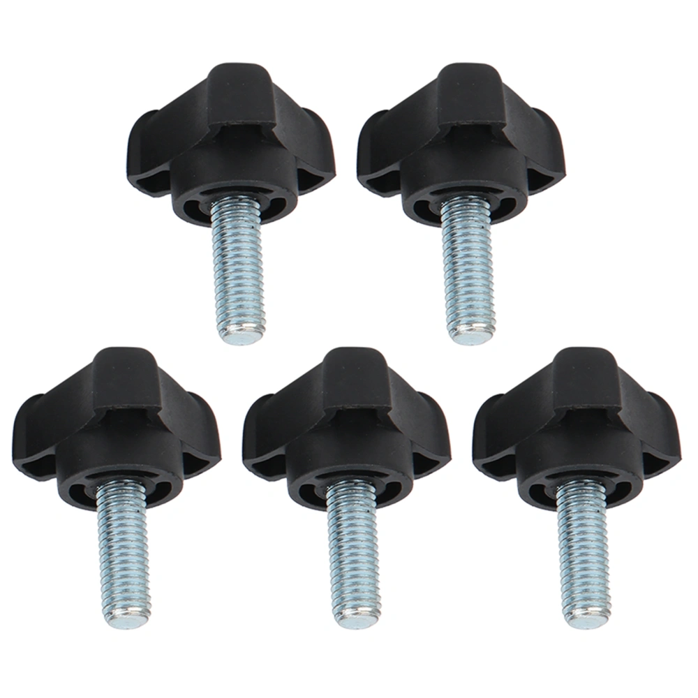 5Pcs Adjustable Knob Bolt Plastic Triangle Arc Handle Screw HandTwisted Locking Handle M8 23mm