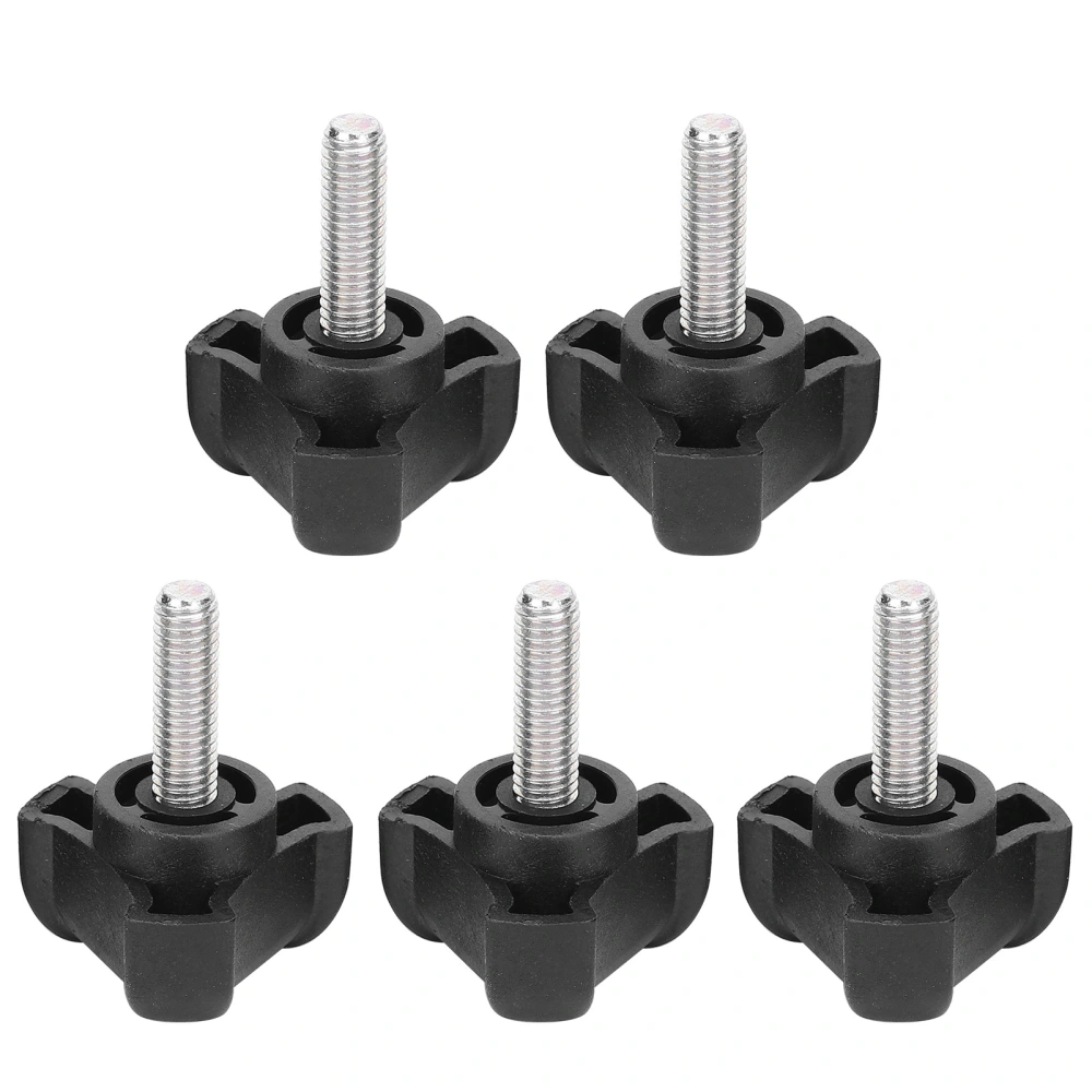 5Pcs M6 20mm Hand Knob Tightening Screw Triangular Hand Clamping Screw Industrial Hardware