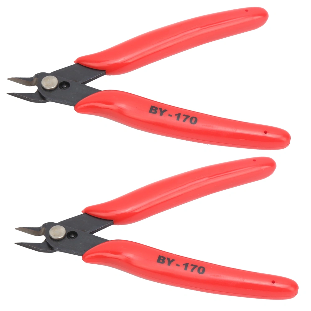 2Pcs Diagonal Pliers Wire Stripper Cable Side Cutting Snip Carbon Steel Cutter Stripping Tool