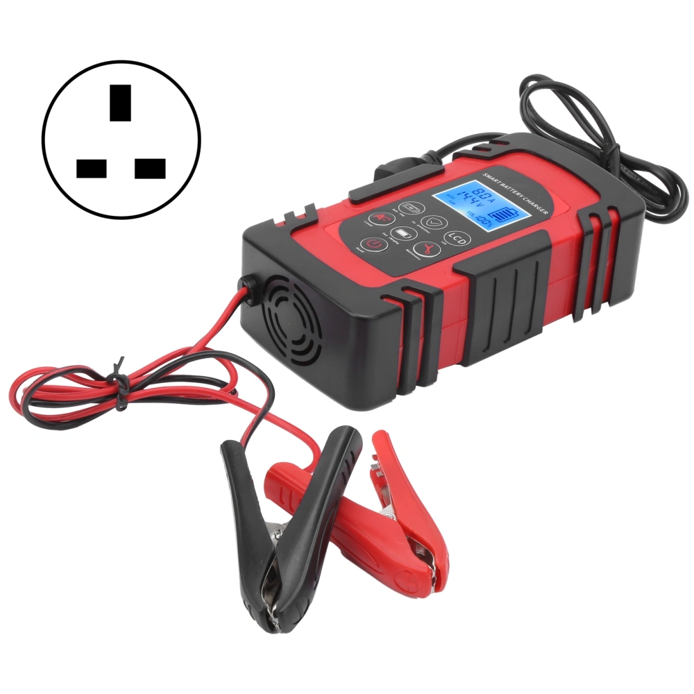 DC‑80 Smart Battery Charger Maintainer Overcharge Protection for Car Motorcycle AC110‑