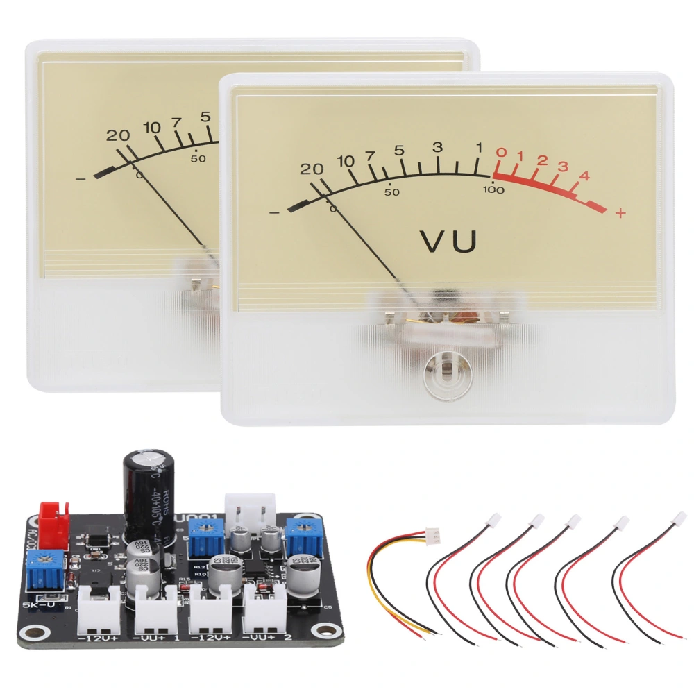 TS-DB90R 2Pcs DB Meter Driver Board Audio Power Level VU Tester Head with Backlight