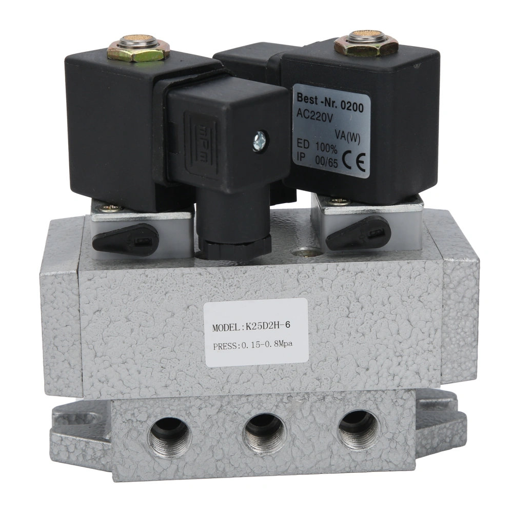 Electric Solenoid Valve G1/8in 2 Position 5 Way 2 Control Directional Valve K25D2H-6AC220V