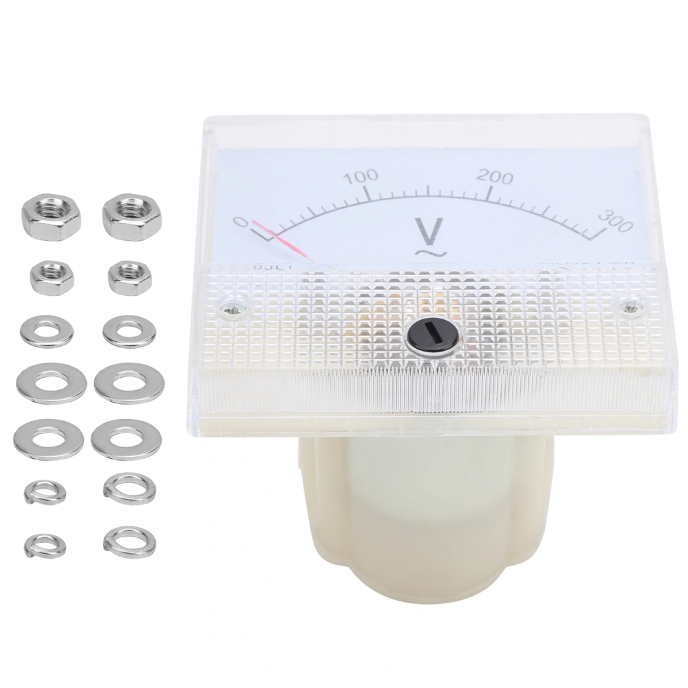 85L1 AC 0‑300V Pointer Type AC Voltmeter Clear Scale ABS Mounted Voltage Measuring Meter