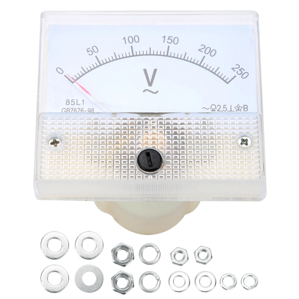 85L1 AC 0250V HighAccuracy Pointer Voltmeter Voltage Meter Mounted Voltage Measuring Instrument