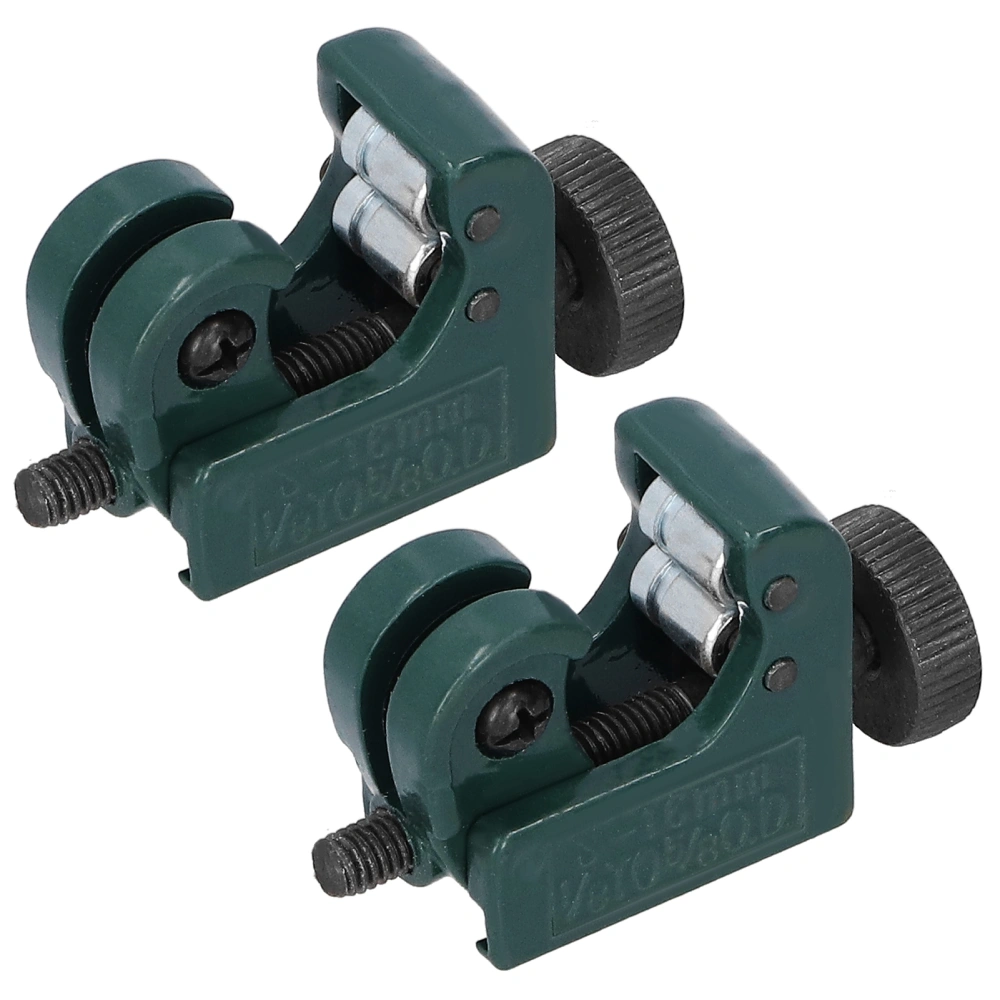 2Pcs Tubing Cutter Mini Copper Aluminum Iron Metal Tube Slice Cutter Green 3‑16mm CT‑127A