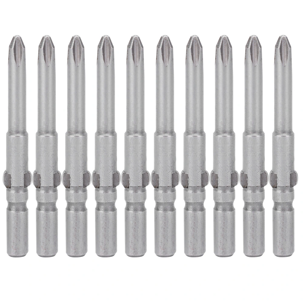 10Pcs 4mm Cross Screwdriver Bit S2 Alloy Steel Magnetic Electric Screwdriver Head Hand Tools