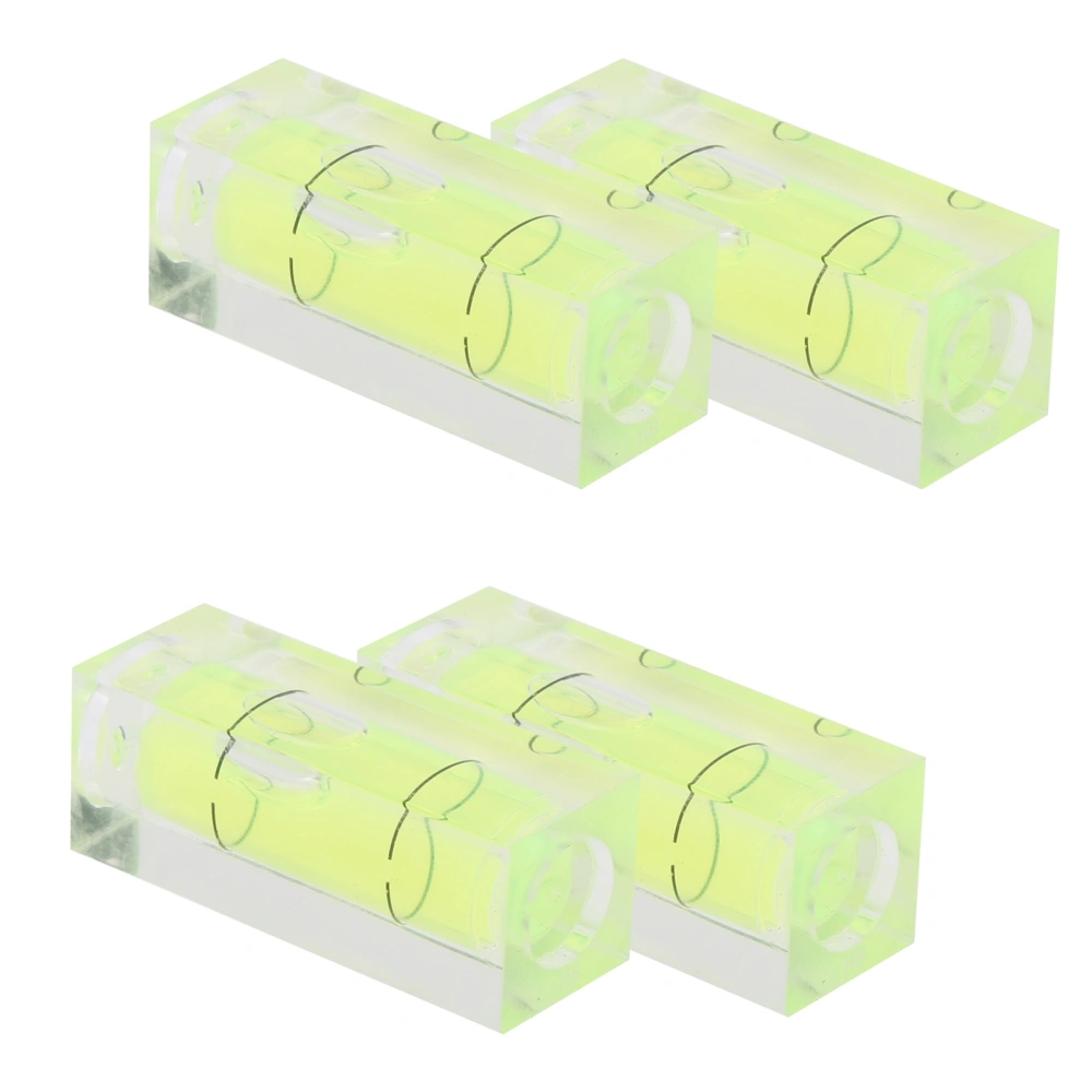 4pcs Small Spirit Level Square Bubble Level Detector 3D Printer Level Measuring Tool