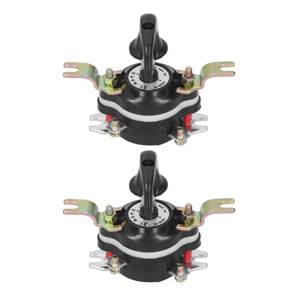 2Pcs Universal Changeover Switch Combination Industrial Supplies HZ10D‑10/2 220‑380V 10A