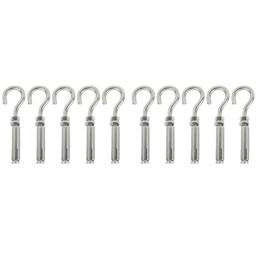 10pcs Expansion Bolts Hook Opening Hole Stainless Steel for Medical Communication Equipment