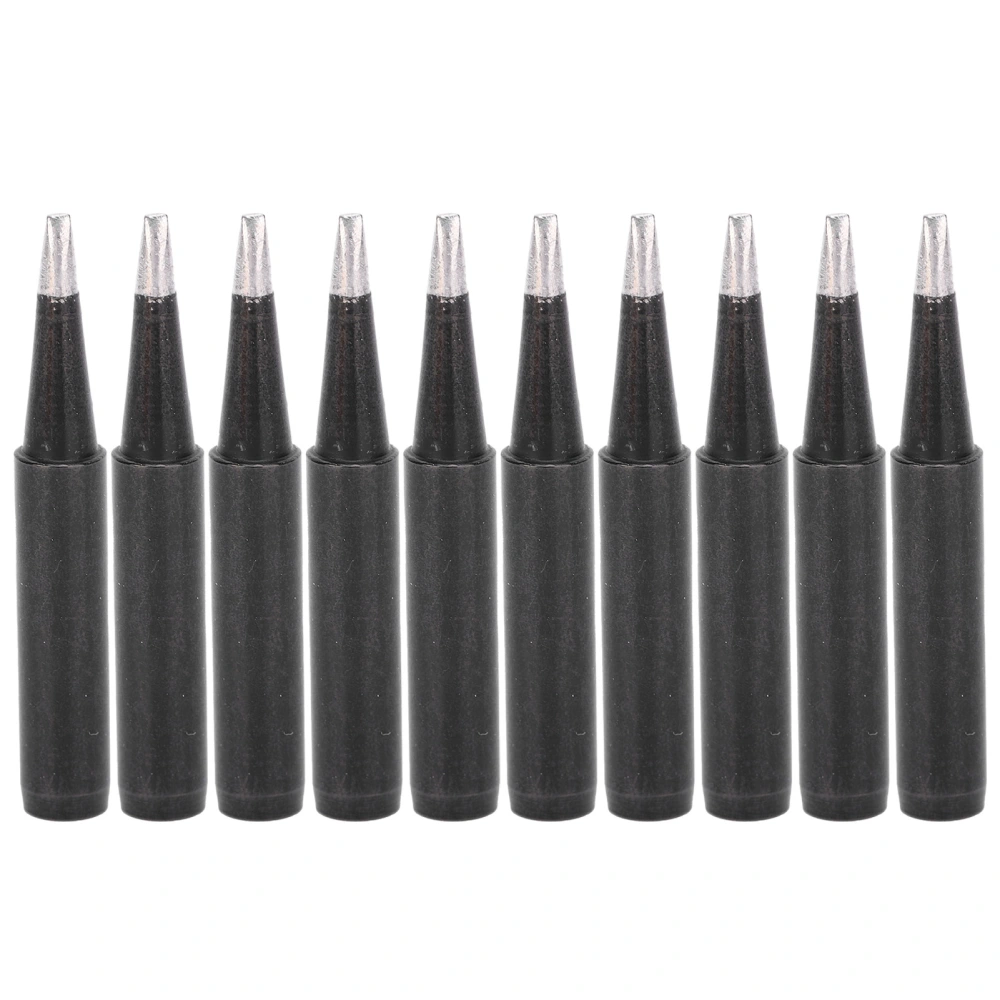 10Pcs Soldering Iron Tips Black Inner Heating Type for 936/937/938 Series 900M-T-1.6D