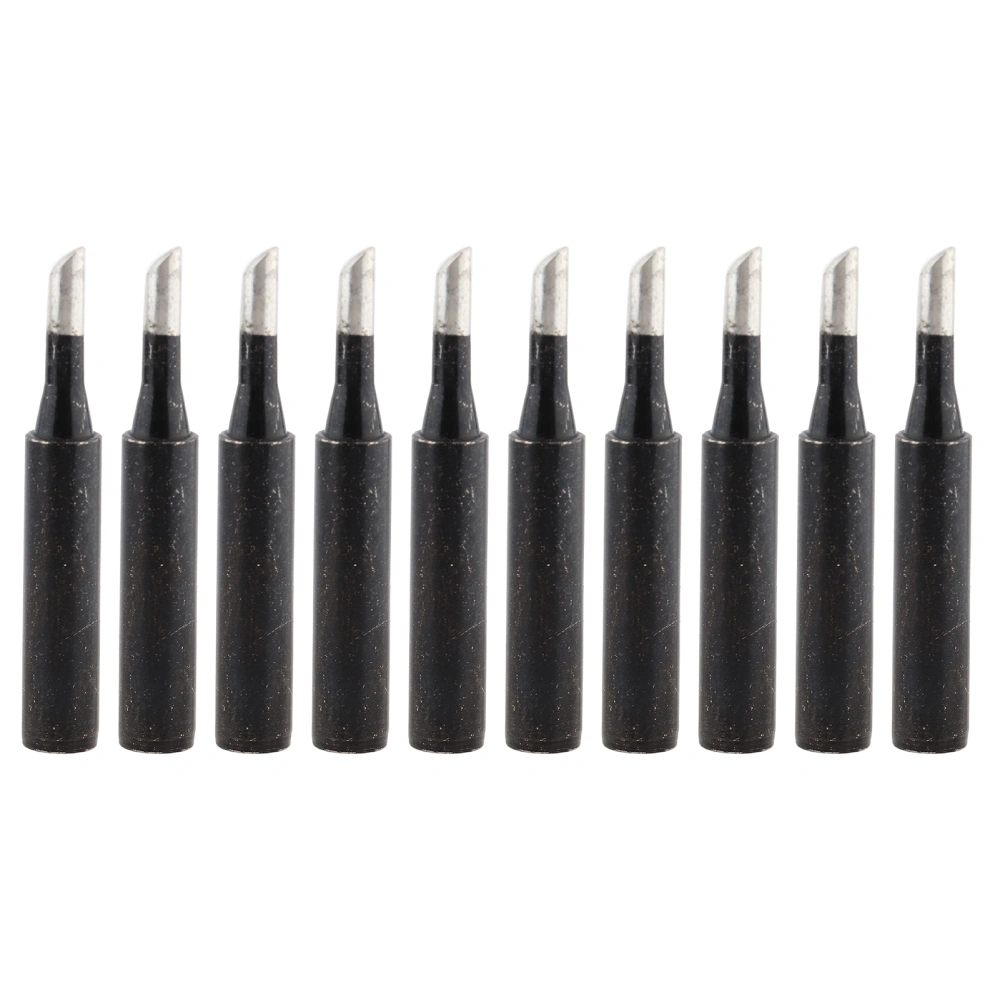 10Pcs Soldering Iron Tips Inner Heat Type Black Welding Industrial Supplies 900MT3C